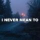 I Never Mean To